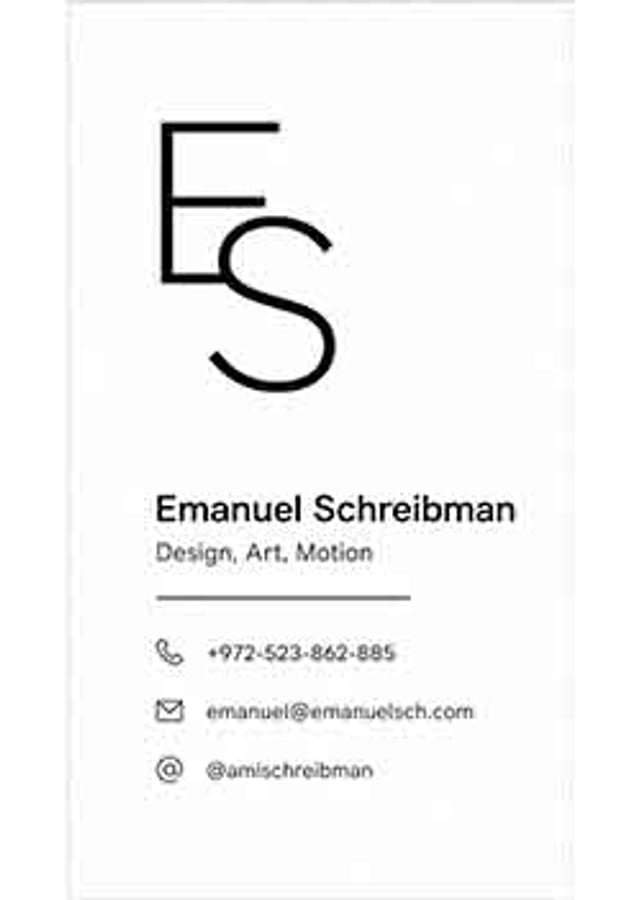 Business card design